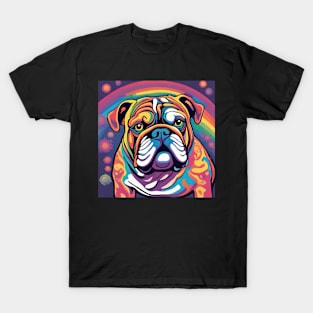 Psychedelic Bulldog T-Shirt